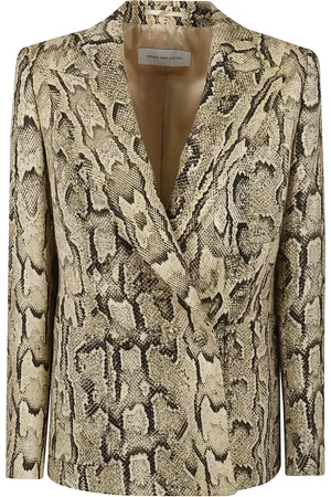 DRIES VAN NOTEN Jassen, Dames, , S, Katoen, Neutrale Katoenen Jas voor Vrouwen