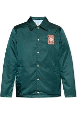 Casablanca Jassen, Heren, Groen, L, Jas met logo