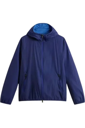Woolrich Jassen, Heren, Blauw, L, Ultralight Hooded Jacket