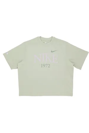 Nike Tops, Dames, Groen, XS, Katoen, Klassieke Olive Aura Dames T-shirt