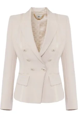 Elisabetta Franchi Jassen, Dames, , XL, Polyester, Chique Blazer