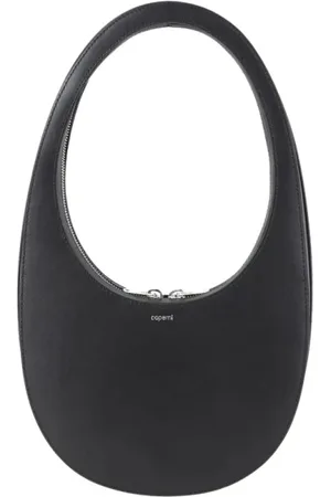 COPERNI Tassen, Dames, Zwart, ONE Size, Leer, Gebogen Tote Bag
