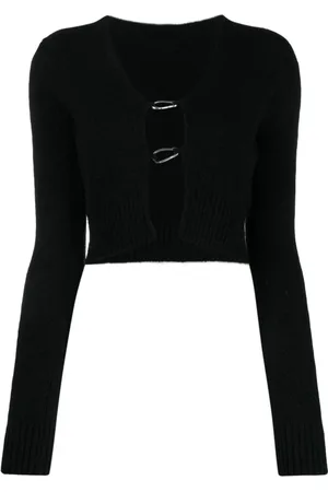 Heron Preston Tops, Dames, Zwart, M, Open Cardigan Vest