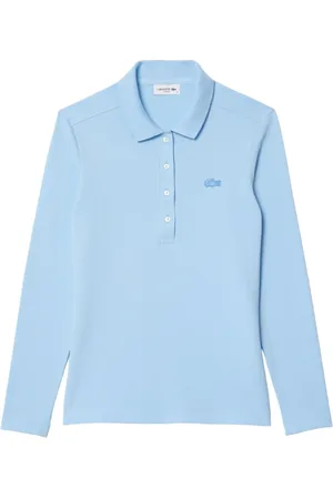 Lacoste Tops, Dames, Blauw, 2Xs, Clear Polo Shirt