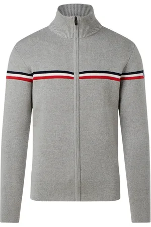 Fusalp Truien, Heren, Grijs, 2Xl, Wol, Wengen Fiz Cardigan