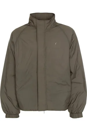 Represent Jassen, Heren, Bruin, XL, Gewatteerde Funnel Neck Jas