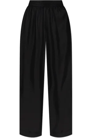 Lisa Yang Broeken, Dames, Zwart, S, Zijden Loose-Fit Broek