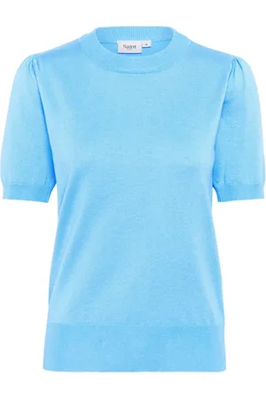 Saint Tropez Truien, Dames, Blauw, M, Ethereal Pullover Sweater