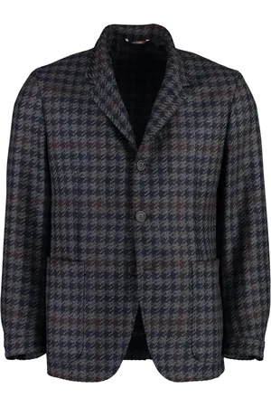 CANALI Jassen, Heren, Grijs, M, Wol, Cashmere Blend Blazer