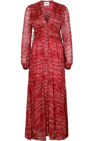 Isabel Marant Kleedjes, Dames, Rood, S, Rode Jurken voor een Stijlvolle Look