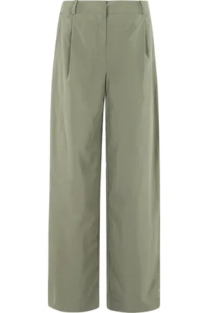 K-Way Broeken, Dames, Groen, S, Polyester, Perzik Wijde Pijp Broek