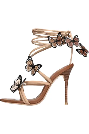 SOPHIA WEBSTER Schoenen, Dames, Bruin, 38 EU, Leer, Sandalen Bruin