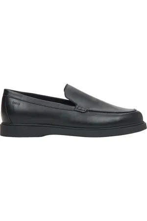 Estro Schoenen, Heren, Zwart, 43 EU, Leer, Zwarte loafers