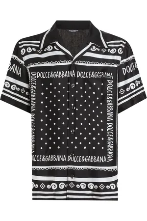 Dolce & Gabbana Overhemden, Heren, Blauw, L, Katoen, Casual Katoenen Overhemd in Blauw