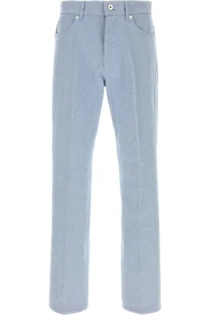 Salvatore Ferragamo Jeans, Heren, Blauw, M, Katoen, Oxford Broek