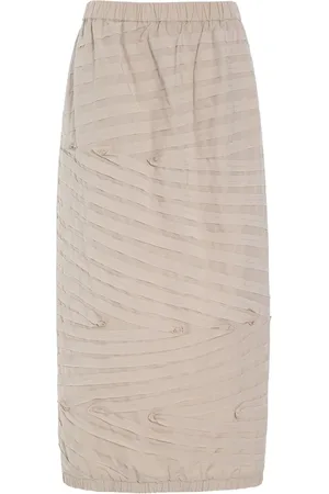 Bitte Kai Rand Rokken, Dames, , L, Poplin Rok met Vingerafdrukken Patroon