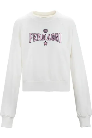 Chiara Ferragni Sweatshirts & Hoodies, Dames, Wit, S, Pullover Sweater
