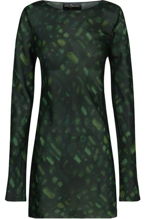 Cortana Tops, Dames, Groen, L, Paris Top met Lange Mouwen