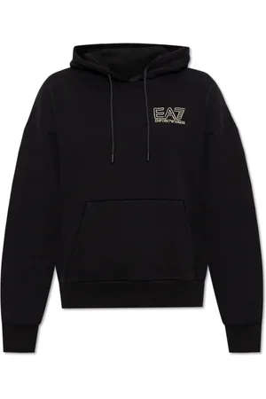 EA7 Sweatshirts & Hoodies, Dames, Zwart, S, Katoen, Sweatshirt