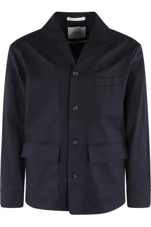 Paolo Pecora Jassen, Heren, Blauw, L, Stoffen Jas