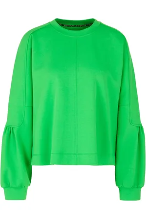Marc Cain Sweatshirts & Hoodies, Dames, Groen, M, Katoen, Kimono-Stijl Sweater