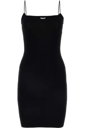 Dsquared2 Kleedjes, Dames, Zwart, M, Polyester, Zwarte Mini-jurk van Zwarte Viscosemix