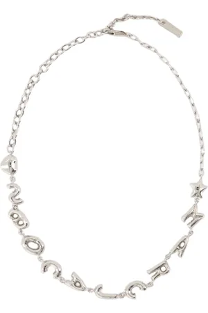 Marc Jacobs Accessoires, Dames, Grijs, ONE Size, Zilveren Ballon Ketting - Metaal - Messing