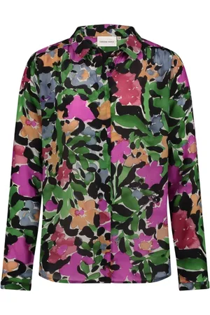 Fabienne Chapot Blouses & Shirts, Dames, Veelkleurig, XL, Blouse met Lange Mouwen en Bloemenprint