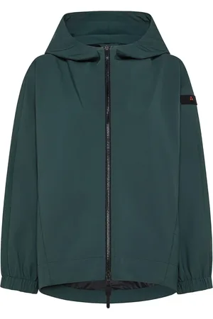 Peuterey Jassen, Dames, Groen, S, Polyester, Groene jassen met capuchon en zakken