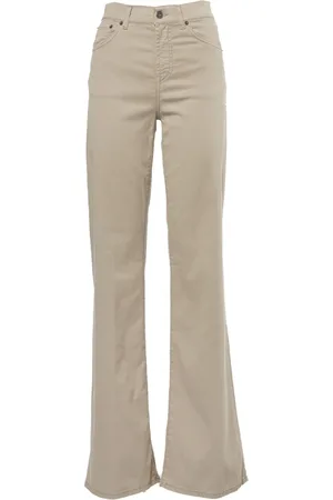 Dondup Jeans, Dames, Bruin, W25, Katoen, Wide Leg Katoenen Jeans