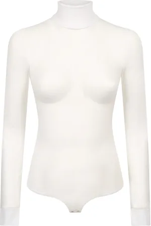 Burberry Tops, Dames, Wit, S, Spandex, Elegante Witte Trui