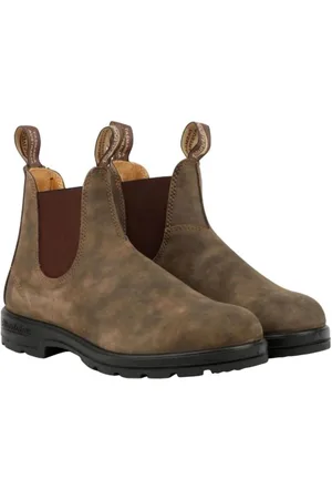 Blundstone Schoenen, Heren, Bruin, 43 EU, Leer, Platte Schoenen Bruin Model 585