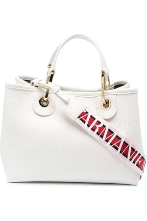 Emporio Armani Tassen, Dames, Wit, ONE Size, Witte Tote Tas voor Vrouwen