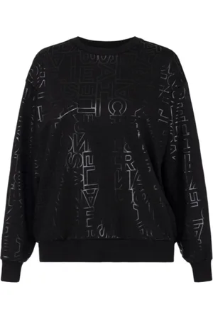 Elisabetta Franchi Sweatshirts & Hoodies, Dames, Zwart, S, Zwarte Trui
