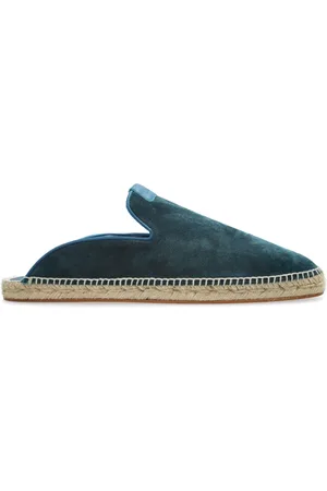 Lanvin Schoenen, Heren, Blauw, 40 EU, Suède, Suède Slippers