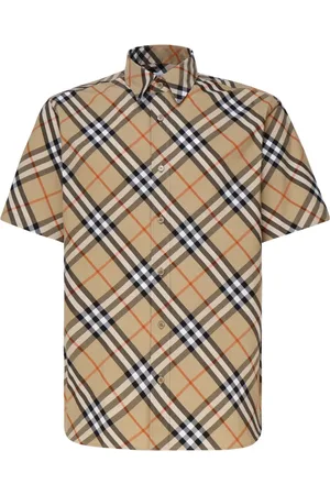 Burberry Overhemden, Heren, , XL, Katoen, Vintage Check Shirt met korte mouwen