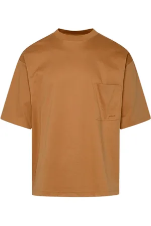 Lanvin Tops, Heren, Bruin, S, Katoen, Bruine Latte Pocket T-shirt