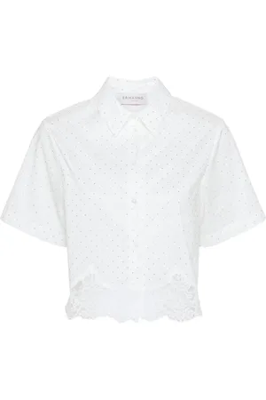 ERMANNO SCERVINO Blouses & Shirts, Dames, Wit, M, Katoen, Shirt