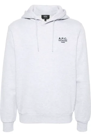 A.P.C. Sweatshirts & Hoodies, Heren, Grijs, S, Katoen, Grijze Sweater