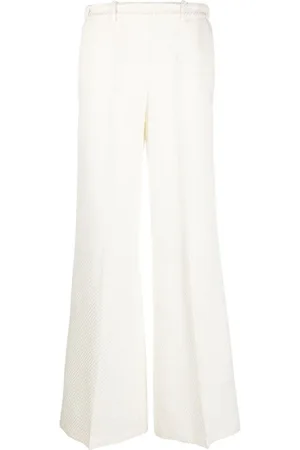 FORTE FORTE Broeken, Dames, , L, Wol, Elegante Wollen Palazzo Broek