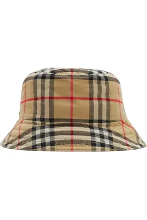Burberry Accessoires, unisex, , L, Katoen, Vintage Check Bucket Hat