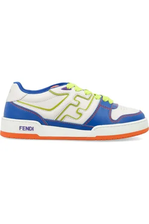 Fendi Schoenen, Dames, Veelkleurig, 37 EU, Leer, Lage leren sneakers