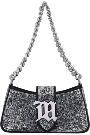 MISBHV Tassen, Dames, Zwart, ONE Size, Katoen, Kristal Mini Schoudertas