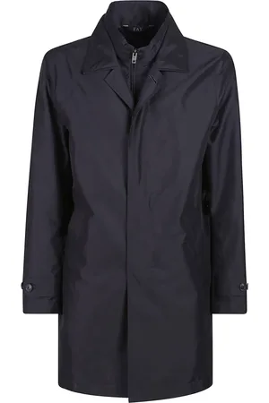 FAY Mantels, Heren, Zwart, 2Xl, Double Front Jas voor Ochtendstijl
