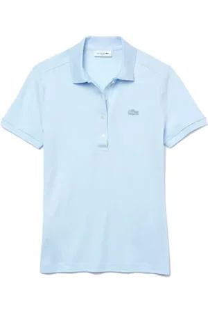 Lacoste Tops, Dames, Blauw, 3Xs, Klassiek Poloshirt