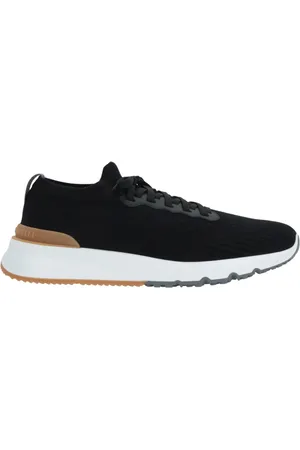 Brunello Cucinelli Schoenen, Heren, Zwart, 41 EU, Katoen, Low-Top Sneakers