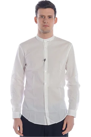 D.A. Daniele Alessandrini Overhemden, Heren, Wit, M, Katoen, Kunst Nieuw Shirt