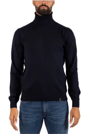 FAY Truien, Heren, Blauw, XL, Turtleneck Truien