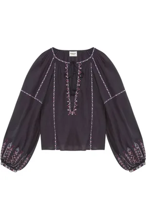Isabel Marant Blouses & Shirts, Dames, Zwart, S, Stijlvolle Etoile Top