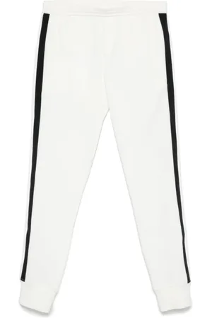 Emporio Armani Broeken, Heren, Wit, M, Katoen, Elastische Broeken